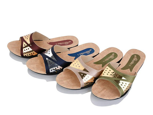 Шлепанцы Gurkem 0002-1 mix в магазине Фонтан Обуви