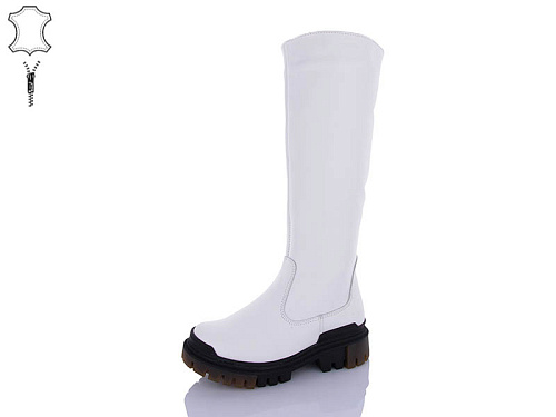 Сапоги Qq Shoes 703 white в магазине Фонтан Обуви