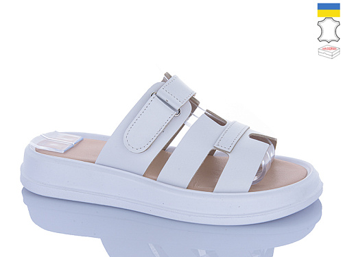 Шлепанцы Sali 5 білий к біл-п. в магазине Фонтан Обуви