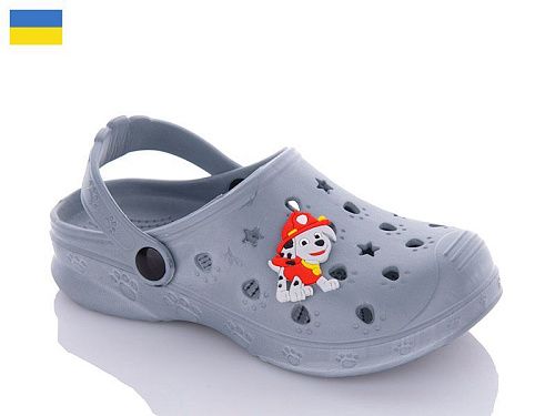 Кроксы Verta Верта Д крокси св.сірий в магазине Фонтан Обуви