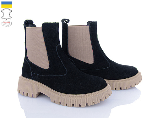 Ботинки Viscala 27906 чор-бежевий з в магазине Фонтан Обуви