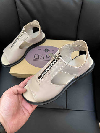 Босоножки Garti 0127 беж шкіра  в магазине Фонтан Обуви