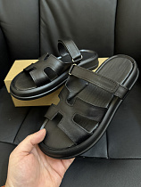 Шлепанцы 6191 чорна шкіра в магазине Фонтан Обуви