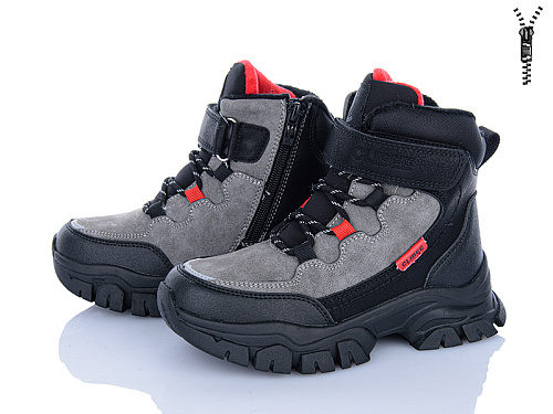 Ботинки Clibee-Shosho HC359 grey-black в магазине Фонтан Обуви