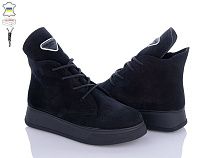 Ботинки Мрія 236 чорний замш в магазине Фонтан Обуви