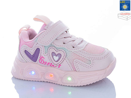 Кроссовки Apawwa LA1163-2 pink LED в магазине Фонтан Обуви