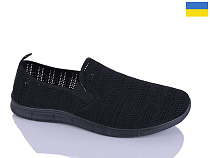 Слипоны Demur 6929 чорний в магазине Фонтан Обуви