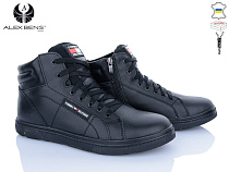 Ботинки Alex Bens TM глад.чорний в магазине Фонтан Обуви