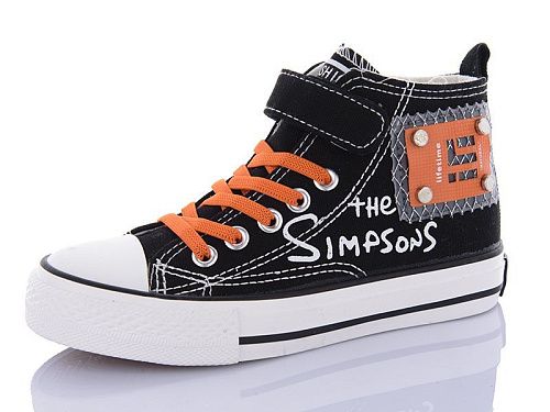 Кеды Comfort-Baby 9111 чор-помаран.(31-37) в магазине Фонтан Обуви