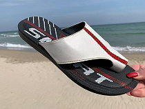 Шлепанцы Gurkem MKDPrado white в магазине Фонтан Обуви