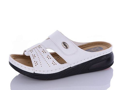 Шлепанцы Sali One 808 білий в магазине Фонтан Обуви