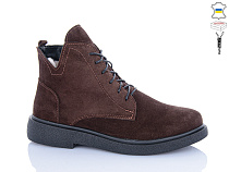 Ботинки Sali 3-1 коричневий з чор-п.зима в магазине Фонтан Обуви