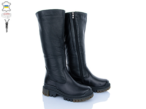 Сапоги Aba 703 чорний в магазине Фонтан Обуви