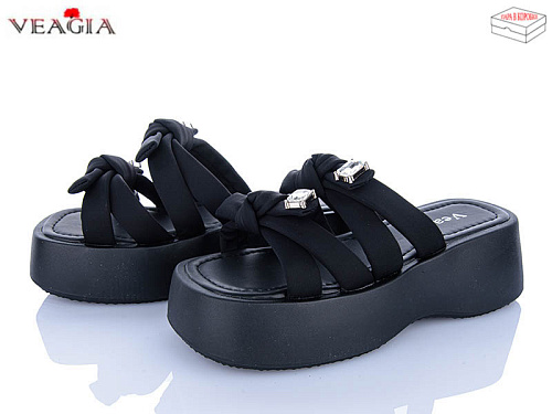 Шлепанцы Veagia-Ada N2 black в магазине Фонтан Обуви