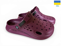 Кроксы Rai Shoes 517-08 бордо в магазине Фонтан Обуви