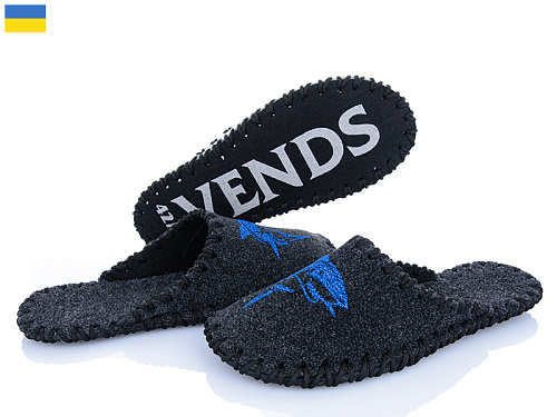 Тапочки Alex 397 сірий в магазине Фонтан Обуви