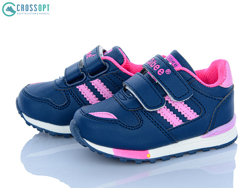 Кроссовки Crossopt F627 d.blue-peach в магазине Фонтан Обуви