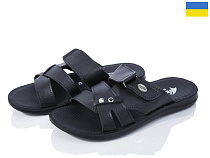 Шлепанцы Gurkem 2024-042 чорний батал в магазине Фонтан Обуви