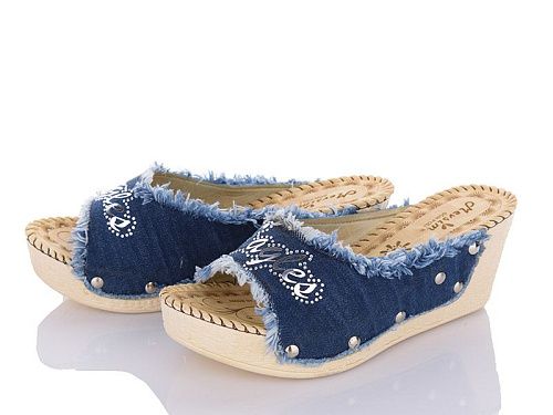 Шлепанцы Demur WD285 синій в магазине Фонтан Обуви