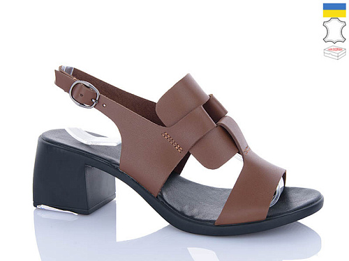 Босоножки Sali 160 карамель чор-п. в магазине Фонтан Обуви