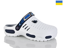 Кроксы Malibu 6-118 білий в магазине Фонтан Обуви