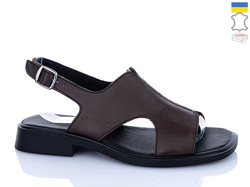 Босоножки Sali 51 коричневий к чор-п. в магазине Фонтан Обуви