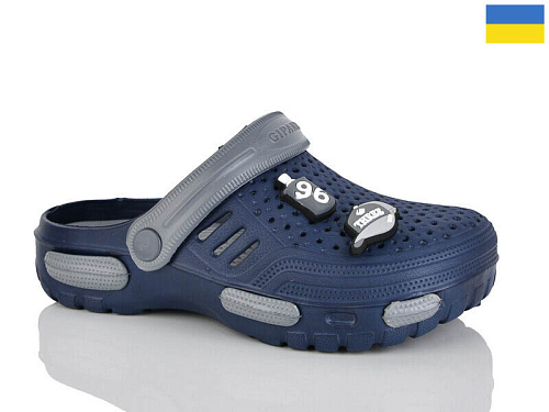 Кроксы Malibu 6-48 синий в магазине Фонтан Обуви