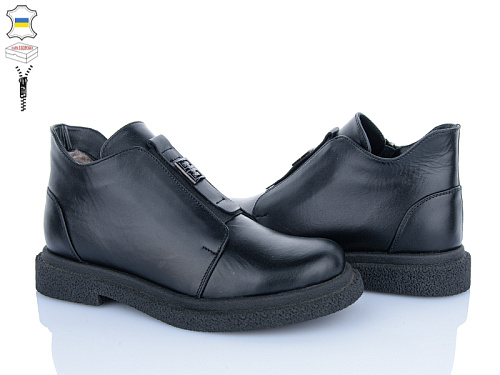 Ботинки Mona Liza 79 чорний шк. в магазине Фонтан Обуви