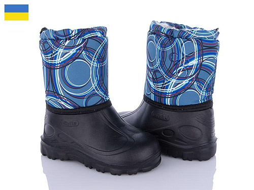 Сапоги Demur СПП Смужки сірий-чорний-2025 в магазине Фонтан Обуви