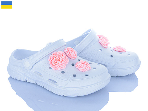 Кроксы Golden Lion 411 білий в магазине Фонтан Обуви