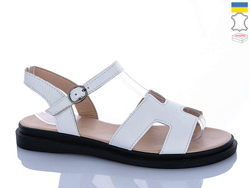 Босоножки Sali 513 білий чор-п. в магазине Фонтан Обуви