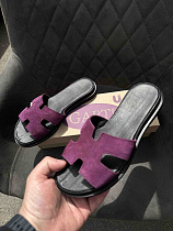 Шлепанцы 94 малиновий замш в магазине Фонтан Обуви