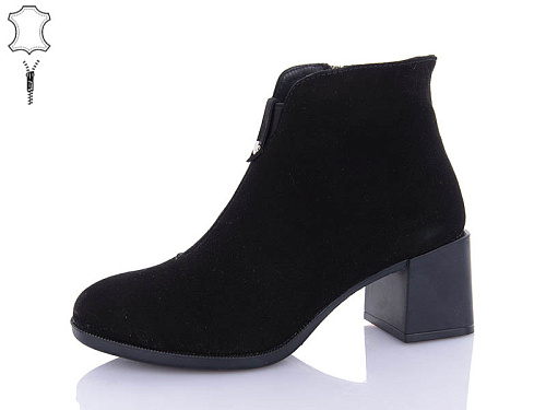 Ботинки Qq Shoes 641-1 зм-black в магазине Фонтан Обуви
