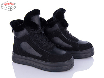 Ботинки Ailaifa 2262 all black в магазине Фонтан Обуви