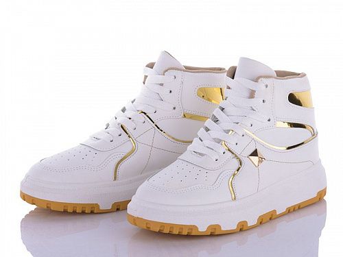 Ботинки Панда BK72 white-golden в магазине Фонтан Обуви