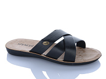 Шлепанцы Jumay SP 3 смужки чорний в магазине Фонтан Обуви