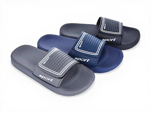 Шлепанцы Jibukang 7827 липучка mix в магазине Фонтан Обуви