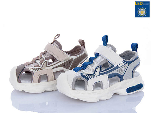 Босоножки Poni Kids 2637-3B mix LED в магазине Фонтан Обуви