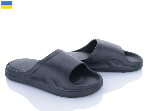 Шлепанцы Alex C11 чорний в магазине Фонтан Обуви