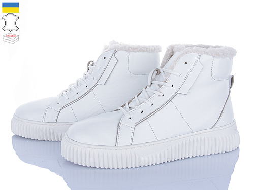 Ботинки Viscala 27405-1-2 білий шкіра в магазине Фонтан Обуви