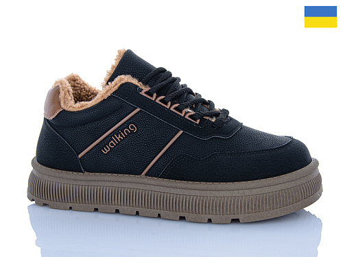 Кроссовки Dago Гіпаніс Ж5107 чорний-коричневий в магазине Фонтан Обуви