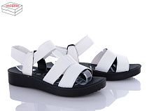 Босоножки Qq Shoes H5351 white батал в магазине Фонтан Обуви