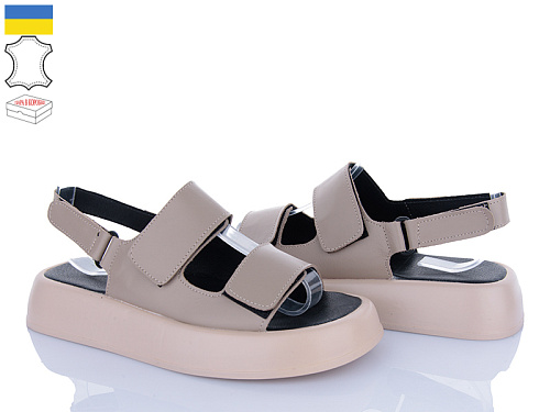 Босоножки A.N.I.One 4077-59 бежевий шкіра в магазине Фонтан Обуви