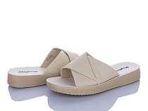 Шлепанцы Minghong 7719 beige в магазине Фонтан Обуви