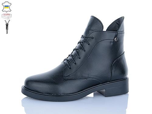 Ботинки Sali 2526 чорний к чор-п.зима в магазине Фонтан Обуви