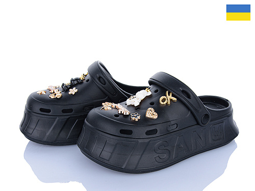 Кроксы Roks 156-1 чорний в магазине Фонтан Обуви