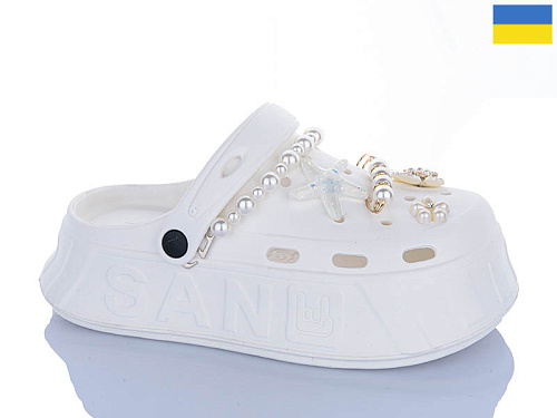 Кроксы Progress 19 білий в магазине Фонтан Обуви