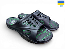 Шлепанцы Rai Shoes 126 чорний в магазине Фонтан Обуви