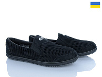 Слипоны Paolla T6 чорний в магазине Фонтан Обуви