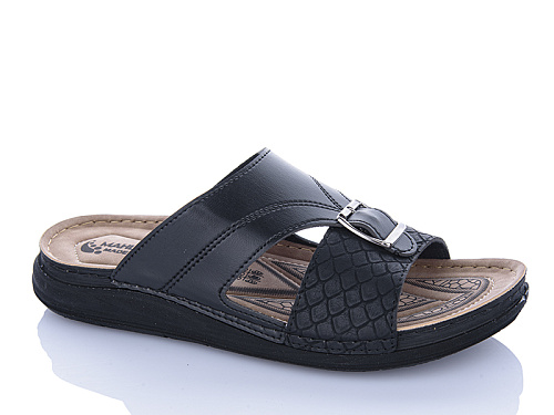 Шлепанцы Oskar 01-21 чорний в магазине Фонтан Обуви